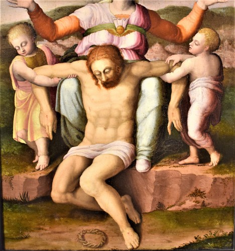 La Pietà - École Romaine du XVIe par Michelangelo Buonarroti - Romano Ischia